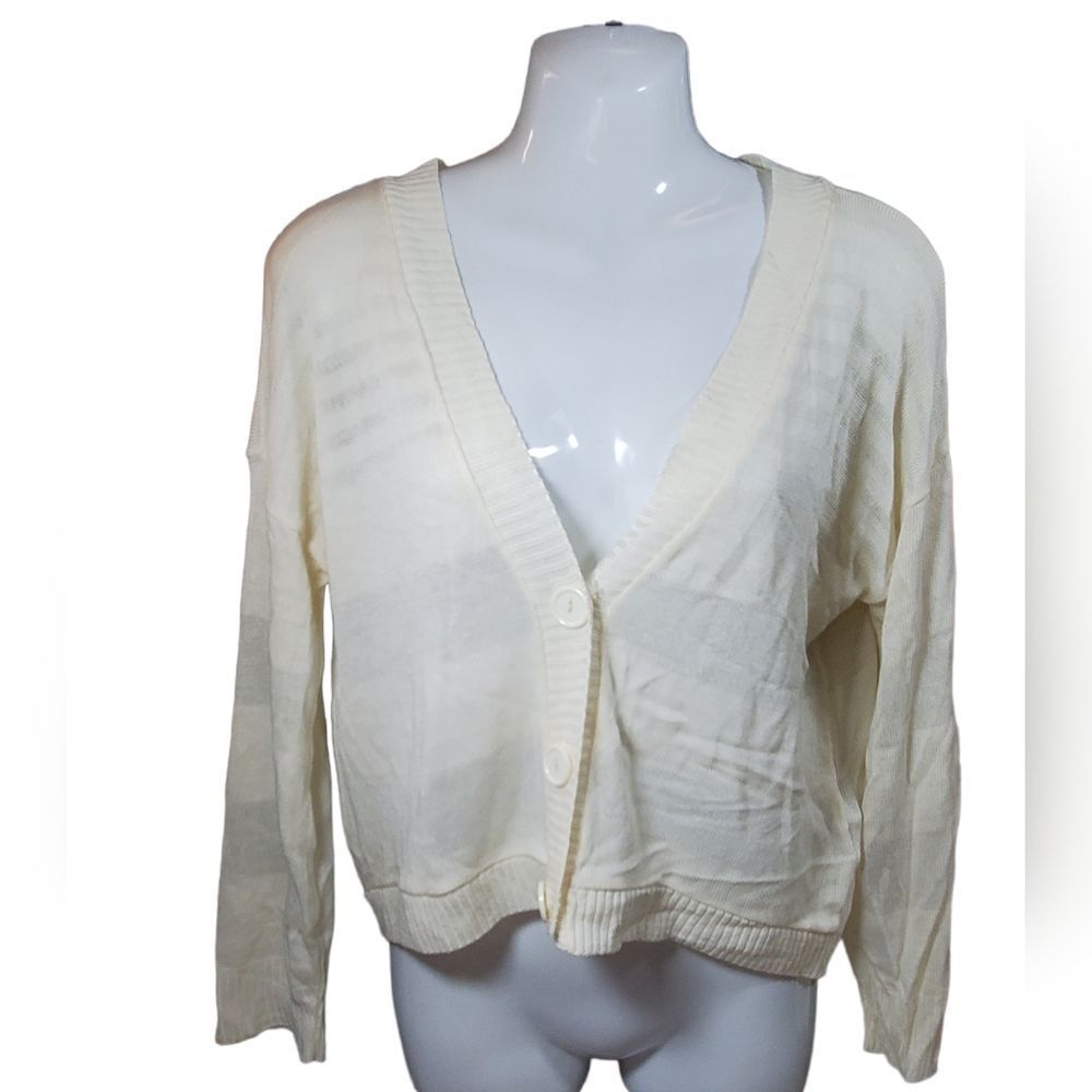 TAKEOUT fine white sweater L